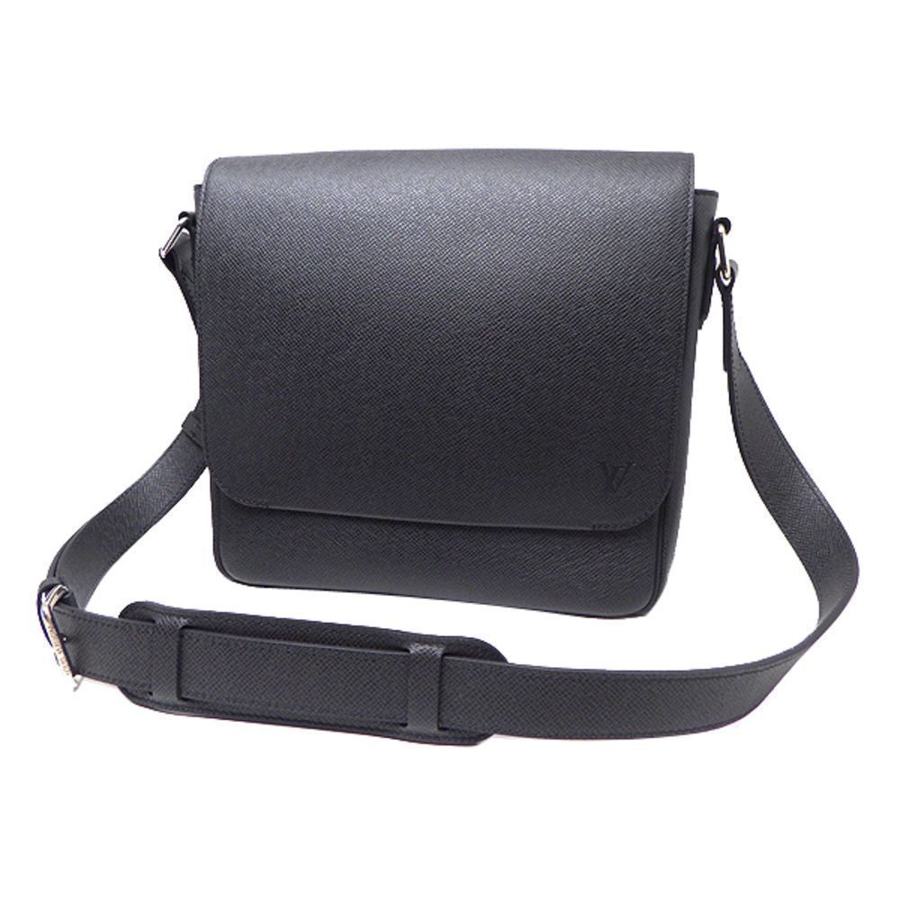 Roman PM Shoulder Bag Tiger Line Ardoise Gray Close To Black With Storage Bag